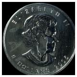2005 Silver 1 oz Canadian Maple Leaf  UNCIRCULATE