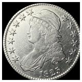 1825 Silver Capped Bust Half Dollar CHOICE AU