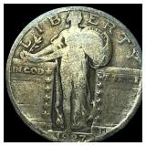 1927-S Silver Standing Liberty Quarter  LIGHTLY C