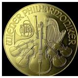 1995 Gold 1 oz Austrian Philharmonic SUPERB  GEM
