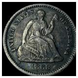 1868 Seated Liberty Half Dime UNCIRCULATED