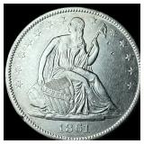 1861-O Silver Half Dollar CHOICE BU