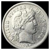 1906-S Silver Barber Dime CLOSELY  UNCIRCULATED