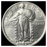 1920 Silver Standing Liberty Quarter  UNCIRCULATE