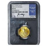 2017 $10 Gold American Eagle 1/4oz NGC MS70