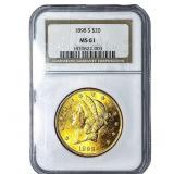 1898-S $20 Gold Double Eagle NGC MS61