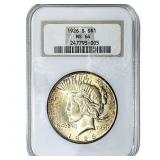 1926-S Silver Peace Dollar NGC MS64