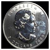 2005 Silver 1 oz Canadian Maple Leaf  UNCIRCULATE