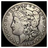1890-CC Silver Morgan Dollar NEARLY  UNCIRCULATED