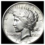 1921 Silver High Relief Peace Dollar  UNCIRCULATE