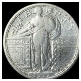 1917-D Type 1 Silver Standing Liberty Quarter  NE