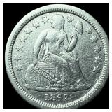 1842-O Silver Seated Liberty Dime CLOSELY  UNCIRC