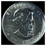 2005 Silver 1 oz Canadian Maple Leaf  UNCIRCULATE