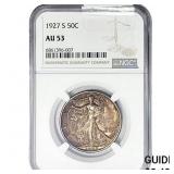 1927-S Walking Liberty Half Dollar NGC AU53