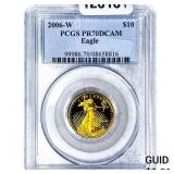 2006-W $10 Gold Eagle 1/4oz AGW PCGS PR70 DCAM