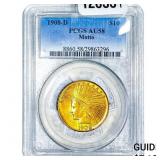 1908-D $10 Gold Eagle PCGS AU58 Motto