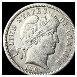 1901-O Silver Barber Dime CLOSELY  UNCIRCULATED
