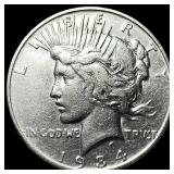 1934-S Silver Peace Dollar CLOSELY  UNCIRCULATED