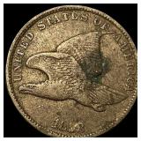 1858 Copper-Nickel Flying Eagle Cent LIGHTLY  CIR