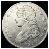1834 Silver Capped Bust Half Dollar CHOICE AU