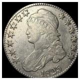 1825 Silver Capped Bust Half Dollar NEARLY  UNCIR