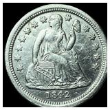 1842-O Silver Seated Liberty Dime  UNCIRCULATED