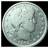 1892-O Silver Barber Quarter LIGHTLY  CIRCULATED