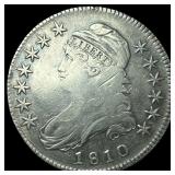 1810 Silver Capped Bust Half Dollar NEARLY  UNCIR