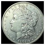 1904 Silver Morgan Dollar CLOSELY  UNCIRCULATED