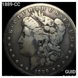 1889-CC Morgan Silver Dollar NEARLY UNCIRCULATED