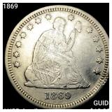 1869 Seated Liberty Quarter HIGH GRADE