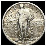 1918-S Silver Standing Liberty Quarter LIGHTLY CIR