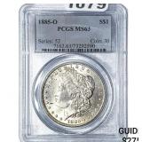 1885-O Morgan Silver Dollar PCGS MS63