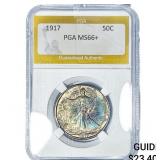 1917 Walking Liberty Half Dollar PGA MS66+