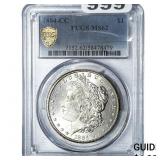 1884-CC Morgan Silver Dollar PCGS MS62