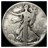 1921-S Silver Walking Liberty Half Dollar NICELY C