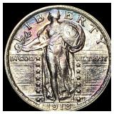 1918-S Silver Standing Liberty Quarter UNCIRCULATE