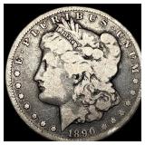 1890-CC Silver Morgan Dollar LIGHTLY  CIRCULATED