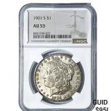 1901-S Morgan Silver Dollar NGC AU53