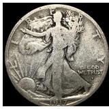 1917-S Obv. Silver Walking Liberty Half Dollar NIC