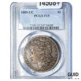 1889-CC Morgan Silver Dollar PCGS F15
