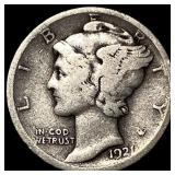 1921-D Silver Mercury Dime LIGHTLY CIRCULATED