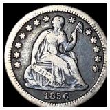 1856-O Silver Half Dime NEARLY UNCIRCULATED