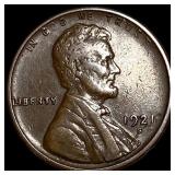 1921-S Lincoln Wheat Cent NEARLY UNCIRCULATED
