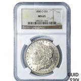 1888-O Morgan Silver Dollar NGC MS63