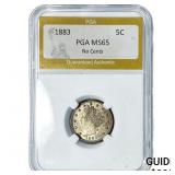 1883 Liberty Victory Nickel PGA MS65 NO CENTS
