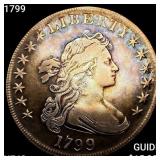 1799 Draped Bust Dollar NEARLY UNCIRCULATED