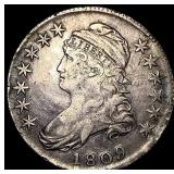 1809 Silver Capped Bust Half Dollar NEARLY  UNCIR