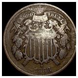 1868 Two-Cent Piece LIGHTLY CIRCULATED
