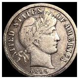 1895-S Silver Barber Dime NEARLY UNCIRCULATED